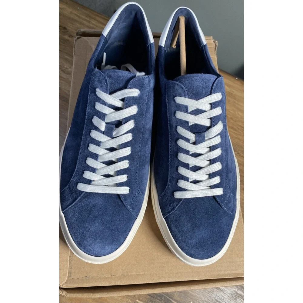 Vince Fulton Suede Sneaker Men's Spruce Blue US 9.5 EU 43 RT$225.00